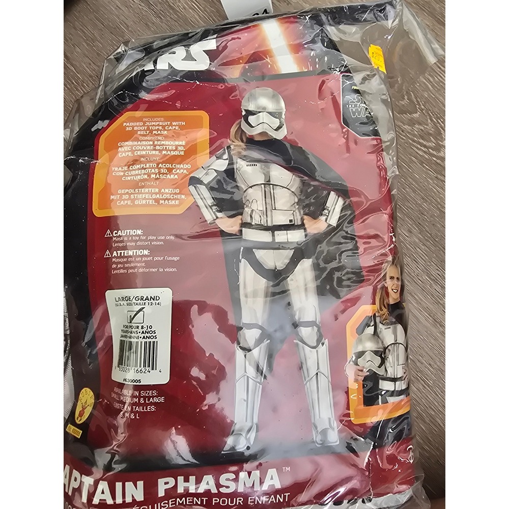 Star Wars Captain Phasma Costume Kids Large 12-14 The Force Awakens 630005